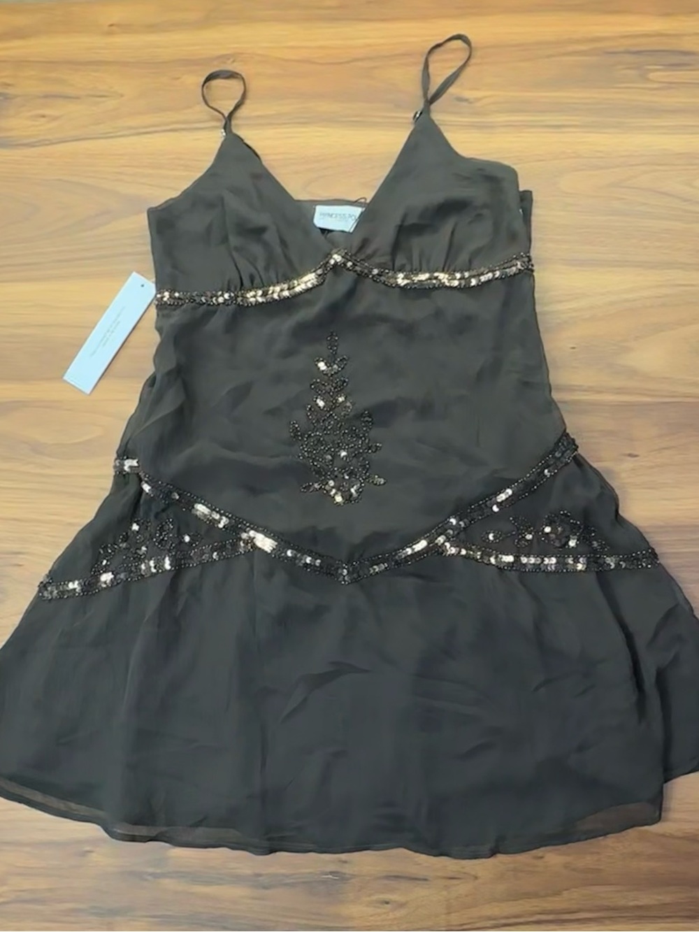 Princess Polly Jesenia Beaded Mini Dress Brown - Picture 3 of 4